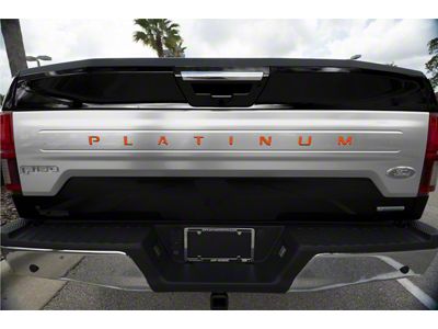 Tailgate Insert Letters; Orange Madness (15-17 F-150 Platinum)