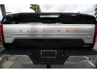 Tailgate Insert Letters; Orange Madness (18-20 F-150 Platinum)