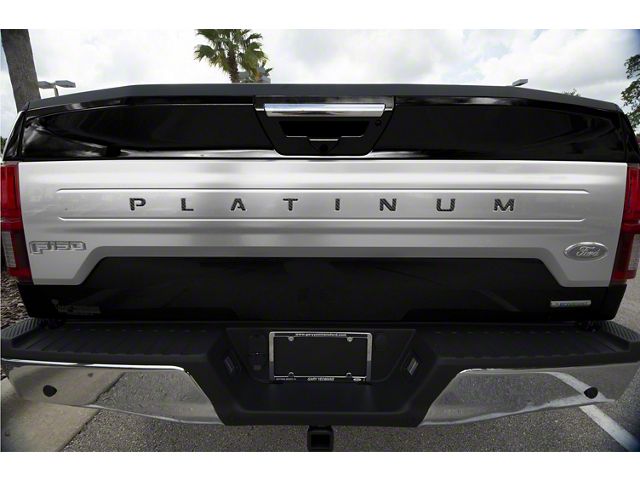 Tailgate Insert Letters; Raw Carbon Fiber (15-17 F-150 Platinum)