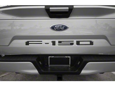 Tailgate Insert Letters; Raw Carbon Fiber (18-20 F-150 w/o Tailgate Applique)