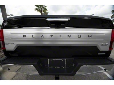 Tailgate Insert Letters; Raw Carbon Fiber (18-20 F-150 Platinum)