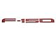 Tailgate Insert Letters; Red Metallic (18-20 F-150 w/o Tailgate Applique)