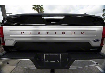 Tailgate Insert Letters; Ruby Red (15-17 F-150 Platinum)