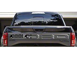 Tailgate Letter Overlays; Black and Sliver American Flag (19-20 F-150 Raptor w/ Tailgate Applique)