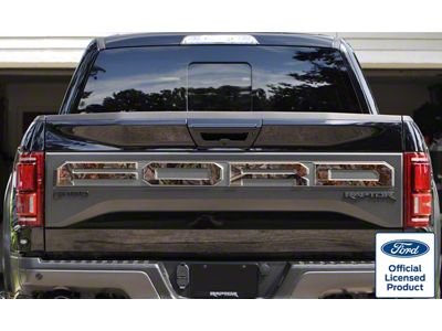 Tailgate Letter Overlays; Camouflage (19-20 F-150 Raptor w/ Tailgate Applique)