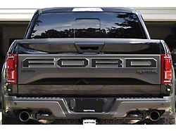 Tailgate Letter Overlays; Domed Carbon Fiber (17-18 F-150 Raptor w/ Tailgate Applique)