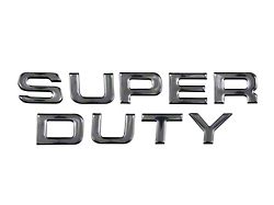 Hood Insert Letters; Liquid Chrome (11-16 F-350 Super Duty)