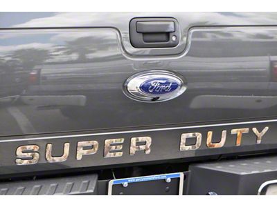 Tailgate Insert Letters; Camouflage (11-16 F-350 Super Duty)