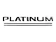 Tailgate Insert Letters; Gloss Black (17-19 F-350 Super Duty Platinum)