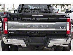 Tailgate Insert Letters; Liquid Chrome (17-19 F-350 Super Duty King Ranch)