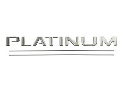 Tailgate Insert Letters; Magnetic (17-19 F-350 Super Duty Platinum)