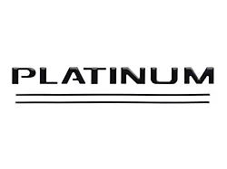 Tailgate Insert Letters; Matte Black (17-19 F-350 Super Duty Platinum)