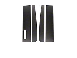 Door Pillar Accent Trim; Raw Carbon Fiber (17-22 F-250 Super Duty)