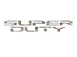 Hood Insert Letters; Camouflage (17-22 F-250 Super Duty)