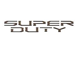 Hood Insert Letters; Caribou (17-22 F-250 Super Duty)