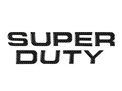 Hood Insert Letters; Domed Carbon Fiber (11-16 F-250 Super Duty)