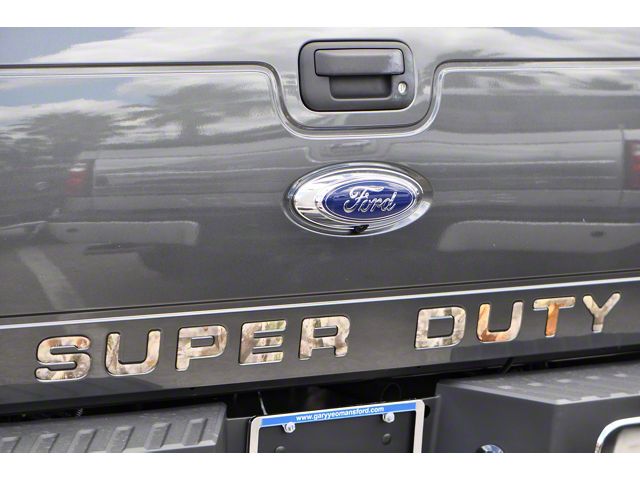 Tailgate Insert Letters; Camouflage (11-16 F-250 Super Duty)