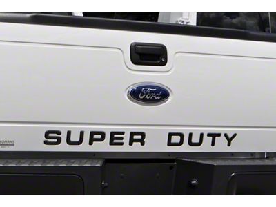 Tailgate Insert Letters; Domed Carbon Fiber (11-16 F-250 Super Duty)