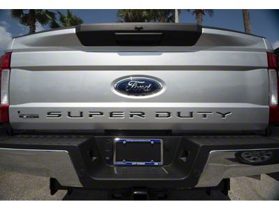 Tailgate Insert Letters; Domed Carbon Fiber (17-19 F-250 Super Duty)