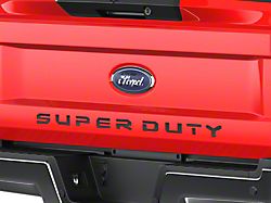Tailgate Insert Letters; Gloss Black (17-19 F-250 Super Duty)