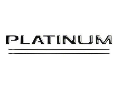 Tailgate Insert Letters; Gloss Black (17-19 F-250 Super Duty Platinum)