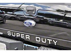 Tailgate Insert Letters; Liquid Chrome (11-16 F-250 Super Duty)