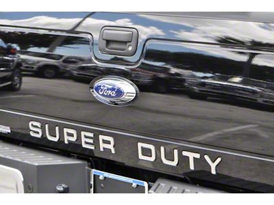 Tailgate Insert Letters; Liquid Chrome (11-16 F-250 Super Duty)