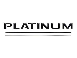 Tailgate Insert Letters; Matte Black (17-19 F-250 Super Duty Platinum)