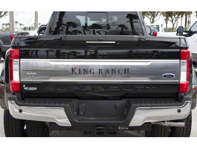 Tailgate Insert Letters; Raw Carbon Fiber (17-19 F-250 Super Duty King Ranch)
