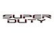 Tailgate Insert Letters; Ruby Red (17-19 F-250 Super Duty)