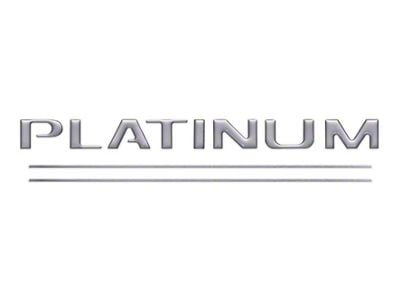 Tailgate Insert Letters; Turbo Silver (17-19 F-250 Super Duty Platinum)