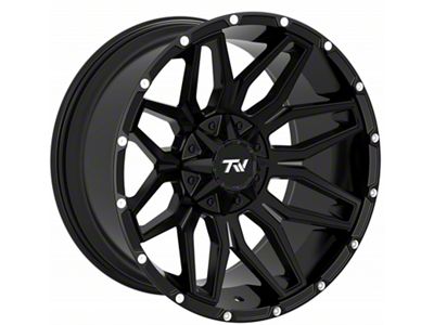 TW Offroad T3 Lotus Gloss Black 6-Lug Wheel; 20x10; -12mm Offset (14-18 Silverado 1500)