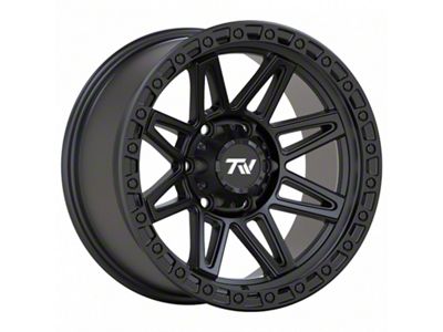 TW Offroad T23 Vector Matte Black 6-Lug Wheel; 17x9 ; 0mm Offset (19-23 Ranger)