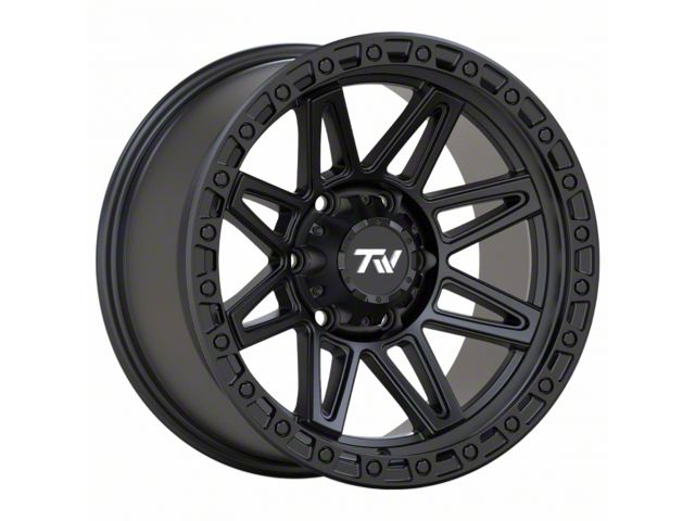 TW Offroad Sierra 1500 T23 Vector Matte Black 6-Lug Wheel; 17x9 ; 0mm ...
