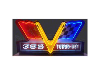 396 Turbo Jet Neon Sign; 48-Inch
