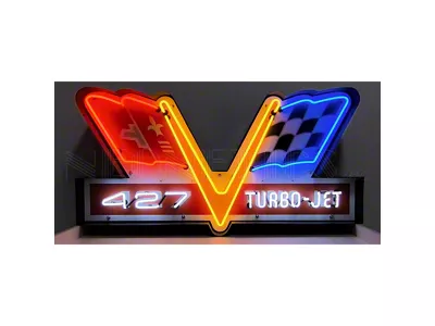 427 Turbo Jet Neon Sign; 48-Inch