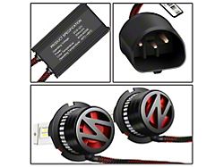 6000K LED Headlight Bulbs; 9007