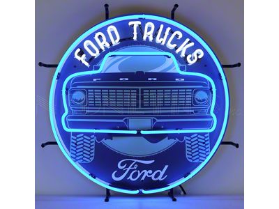 Ford Truck Square Body Neon Sign; 24-Inch