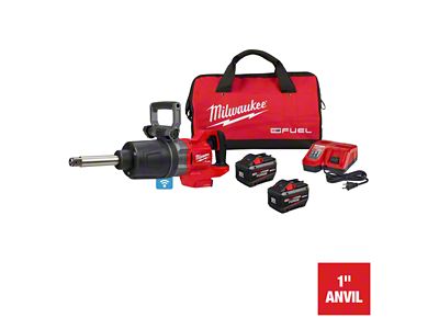 Milwaukee Tool M18 FUEL 1-Inch D-Handle Extended Anvil High Torque Impact Wrench with One Key Kit