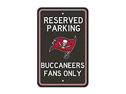 Parking Sign with Tampa Bay Buccaneers Logo; Pewter 