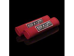 BRAUM Racing Seat Harness Shoulder Pads; Blue