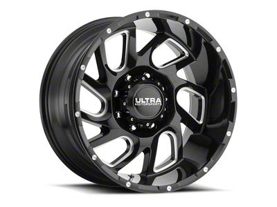 Ultra Wheels Carnage Gloss Black Milled 6-Lug Wheel; 20x9; 18mm Offset (04-08 F-150)