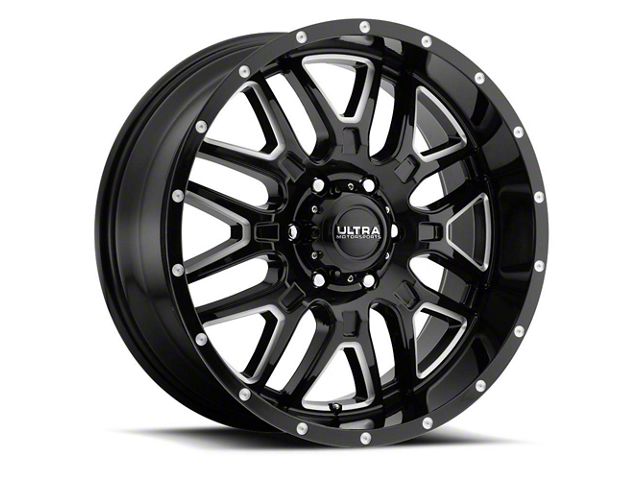 Ultra Wheels Hunter Gloss Black Milled 6-Lug Wheel; 20x10; -25mm Offset (04-08 F-150)