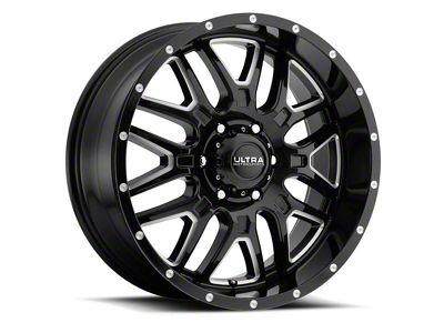 Ultra Wheels Hunter Gloss Black Milled 6-Lug Wheel; 20x9; 18mm Offset (04-08 F-150)