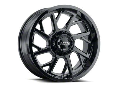 Ultra Wheels Patriot Gloss Black 6-Lug Wheel; 18x9; 1mm Offset (07-13 Silverado 1500)