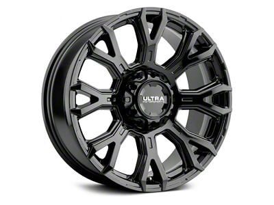 Ultra Wheels Scorpion Gloss Black 8-Lug Wheel; 20x10; -25mm Offset (01-06 Silverado 2500 HD)