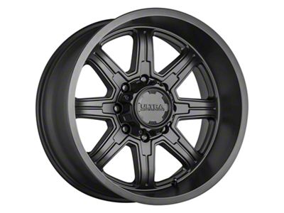 Ultra Wheels Menace Satin Black 8-Lug Wheel; 17x9; 12mm Offset (03-09 RAM 3500 SRW)