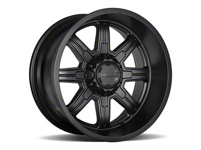 Ultra Wheels Menace Satin Black 8-Lug Wheel; 20x9; 18mm Offset (03-09 RAM 3500 SRW)