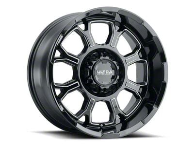 Ultra Wheels Commander Gloss Black Milled 6-Lug Wheel; 18x9; 18mm Offset (04-08 F-150)