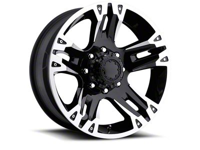 Ultra Wheels Maverick Gloss Black Machined 6-Lug Wheel; 16x8; 10mm Offset (07-13 Sierra 1500)